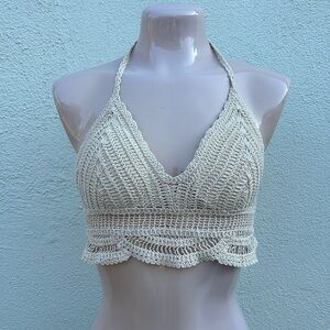 Shein Crochet Padded Top